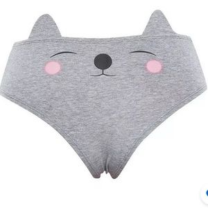 Free in any bundle Gray Cotton Cat 🐈 Panties XL New (free in bundle)